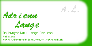 adrienn lange business card